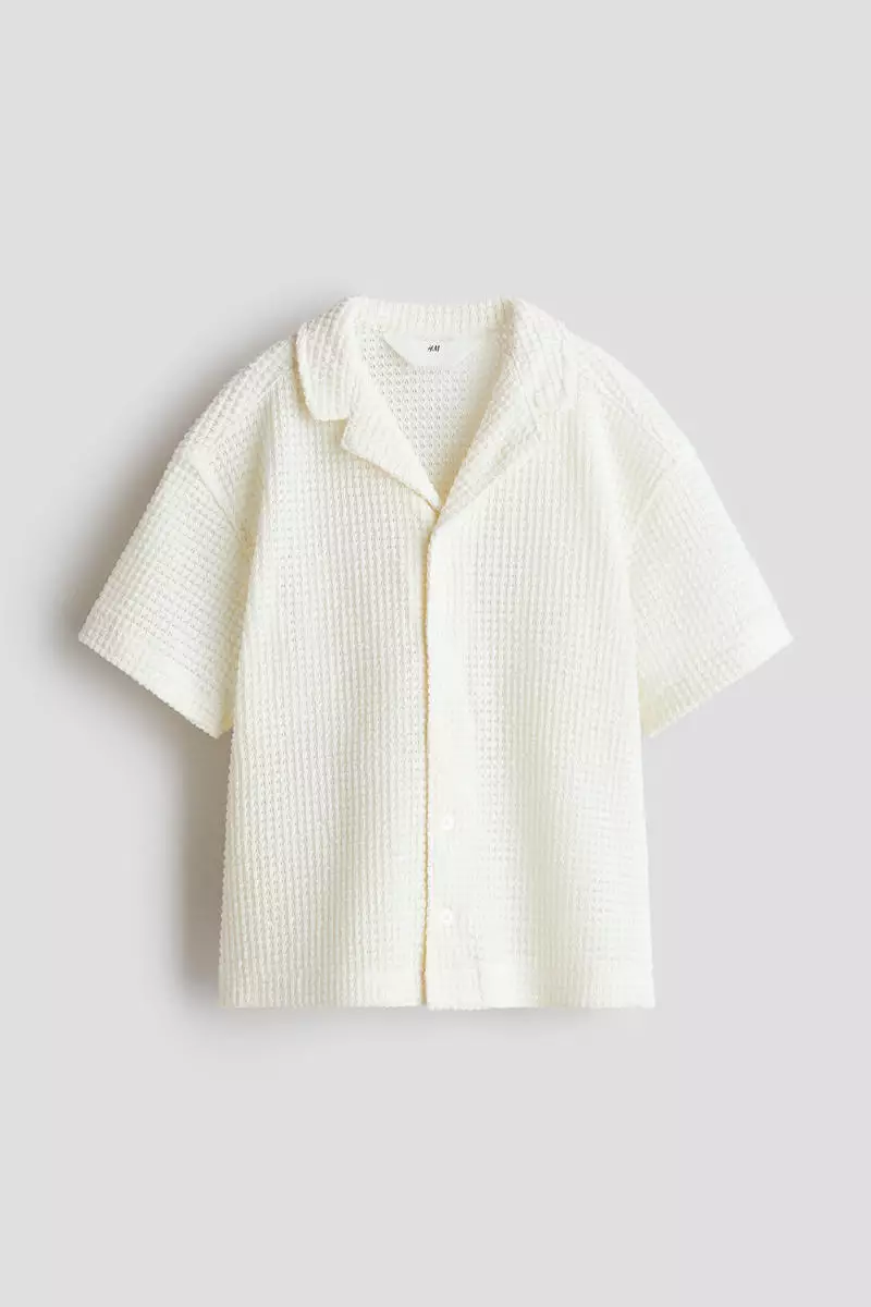 Textured-knit resort shirt