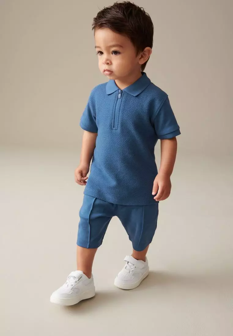 Baby blue store polo shirt toddler