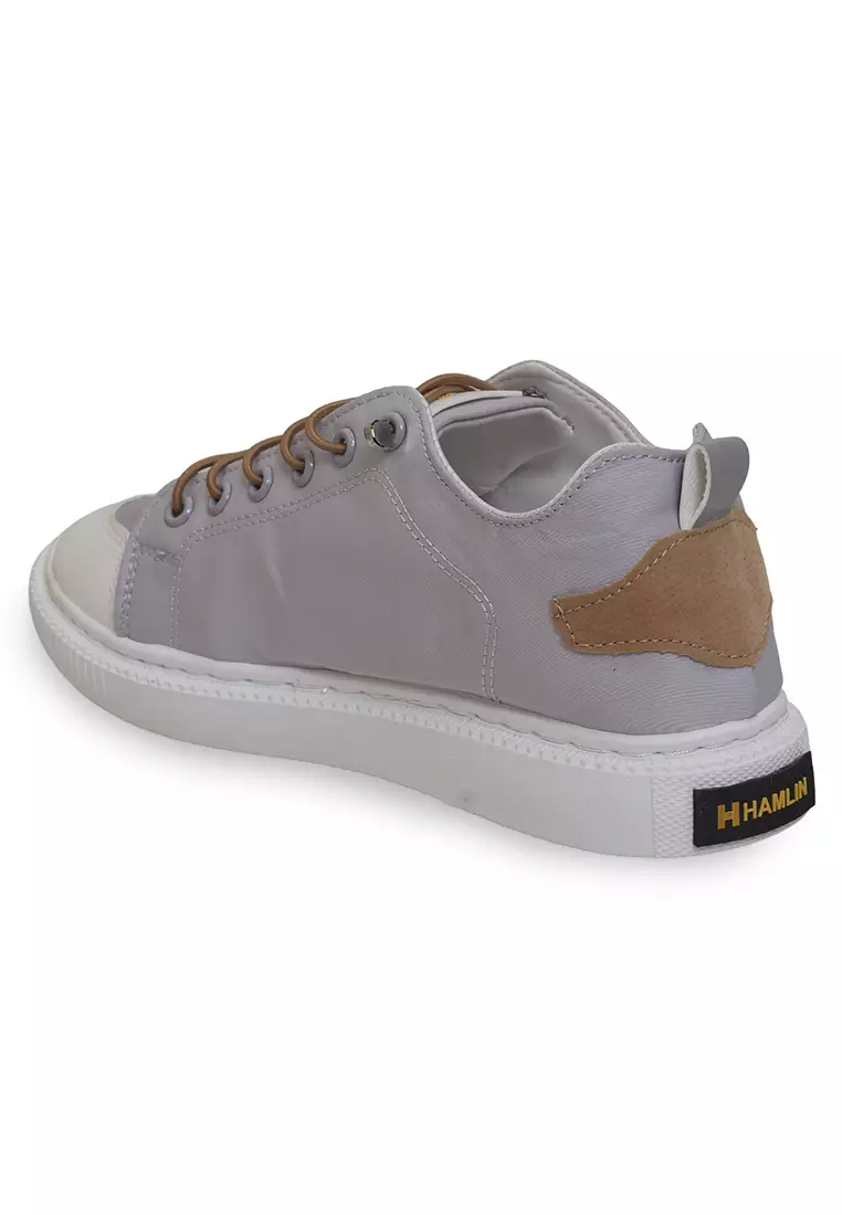 Anando Sepatu Sneakers Pria Motif Gambar Casual Shoes Stylish Design Material Leather ORIGINAL - Gray