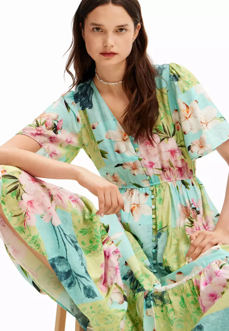 Buy Desigual Cherry blossom midi dress 2026 Online | ZALORA