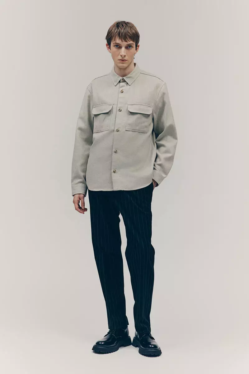 Regular Fit Felted overshirt
