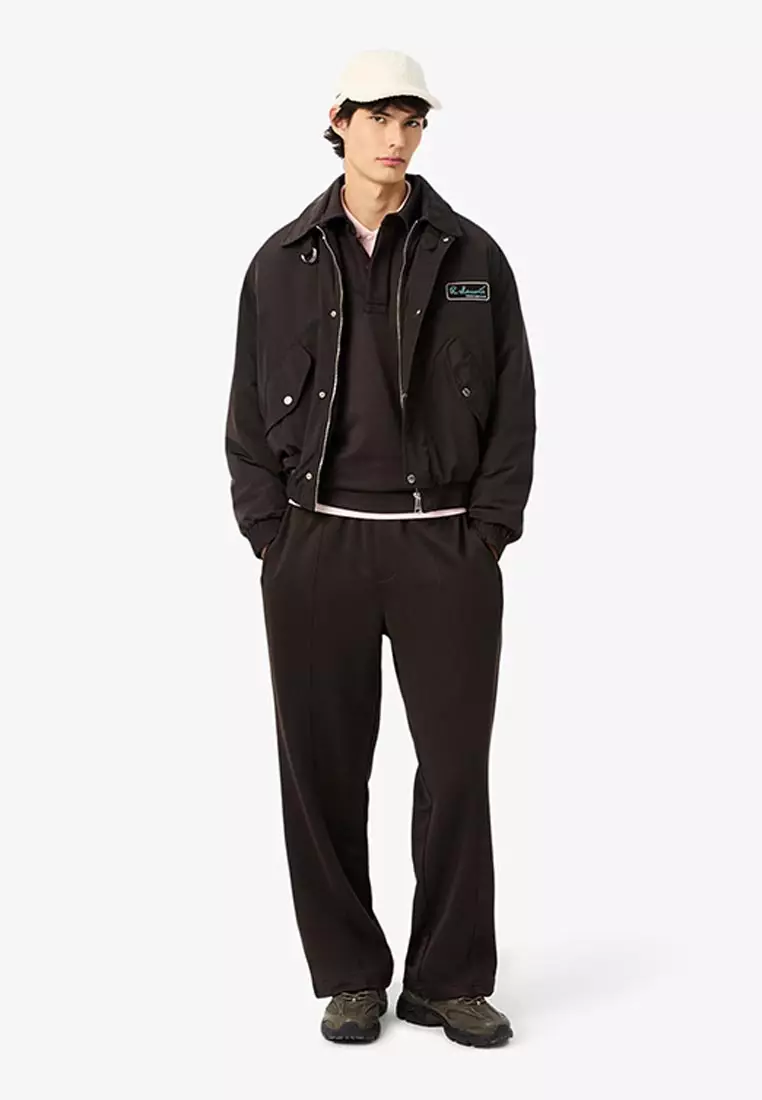 Loose Fit Fleece Polo Sweatshirt