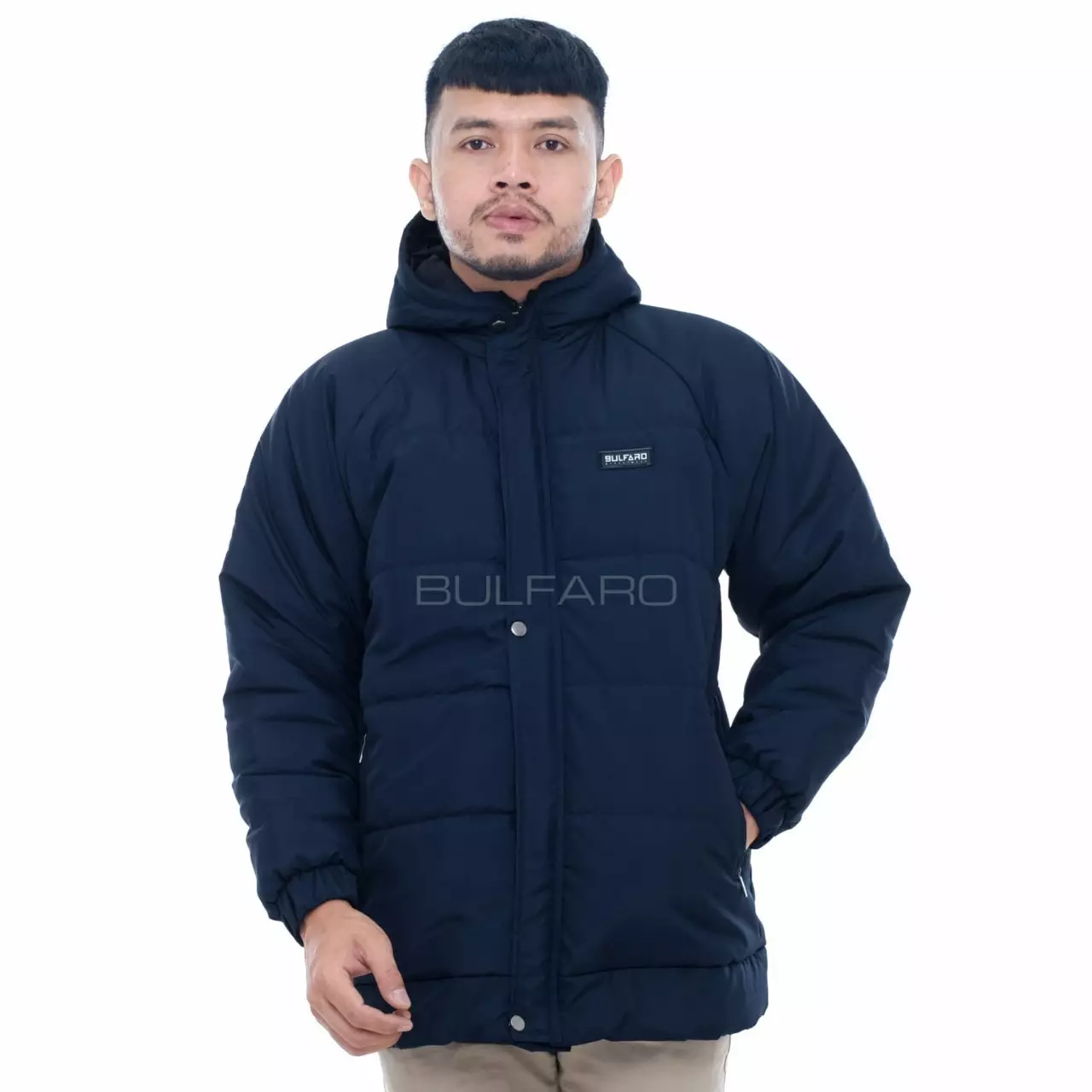 Jaket Puffer Stormy Navy Blue