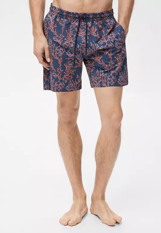 Swimsuit with Coral Print