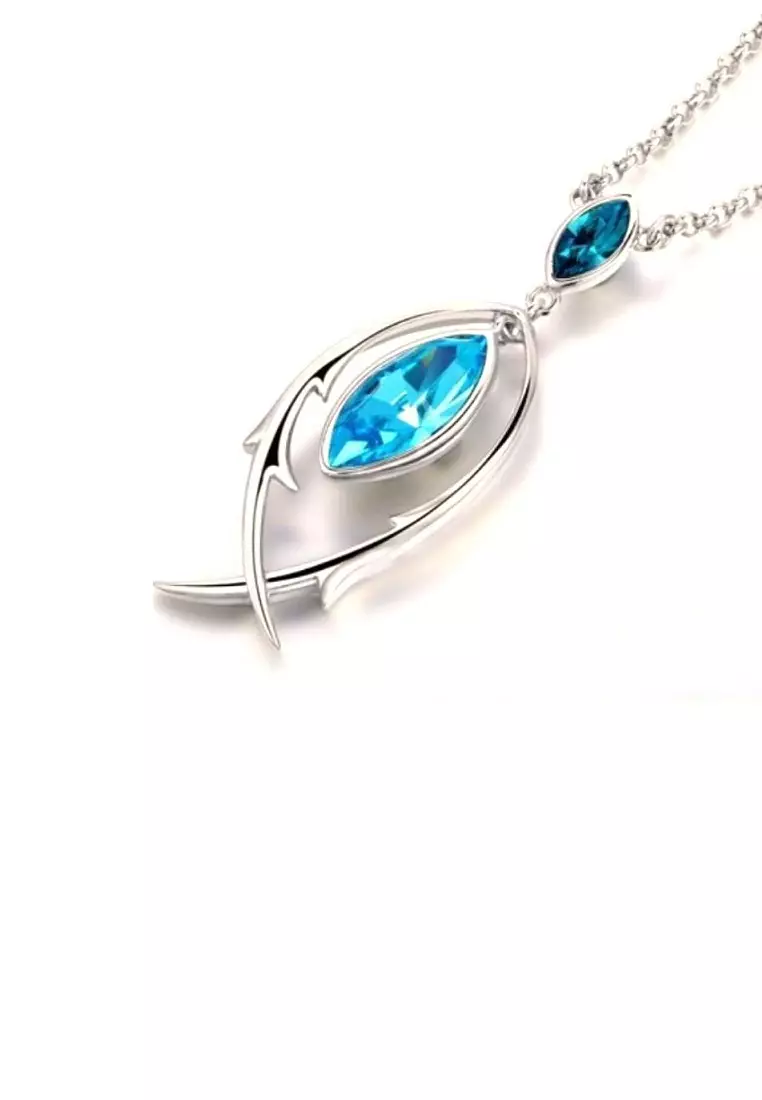 Swarovski top aquamarine necklace