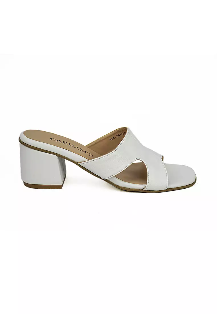 Discount on Cardam's Lifestyle  shoes - SKU: Eclb Wa 00173 White Heeled Sandals