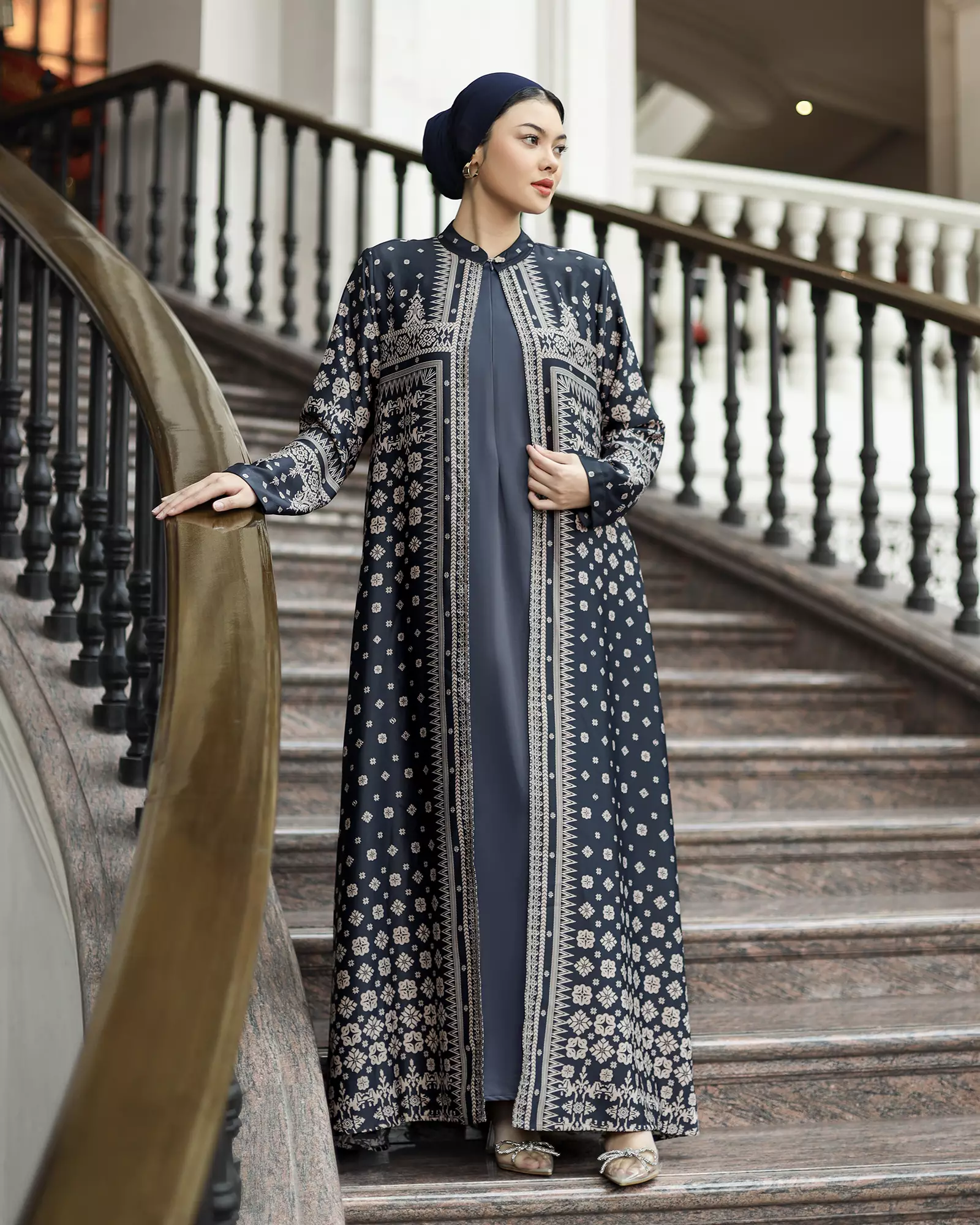 Geulis.id DERSHA SET DRESS - Midnightblue