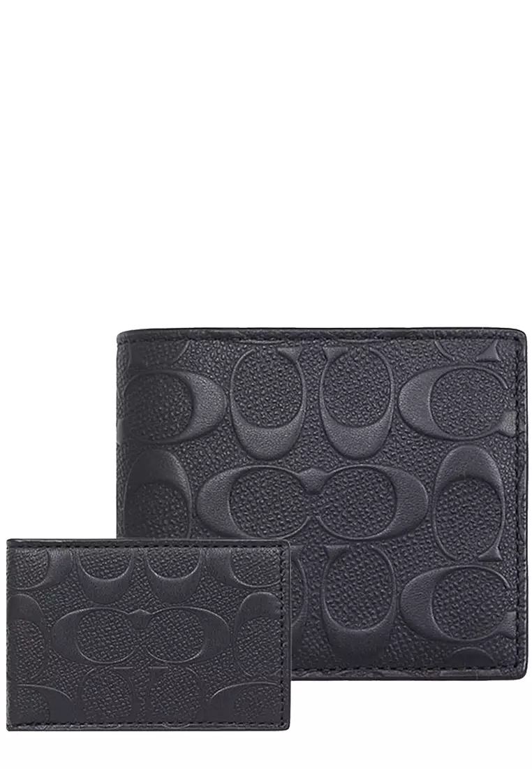 Buy Coach Coach 3 In 1 Wallet In Signature Leather in Black 75371