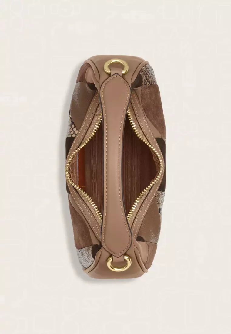 Coach Carmen Mini Crossbody Bag With Patchwork Mushroom Multi