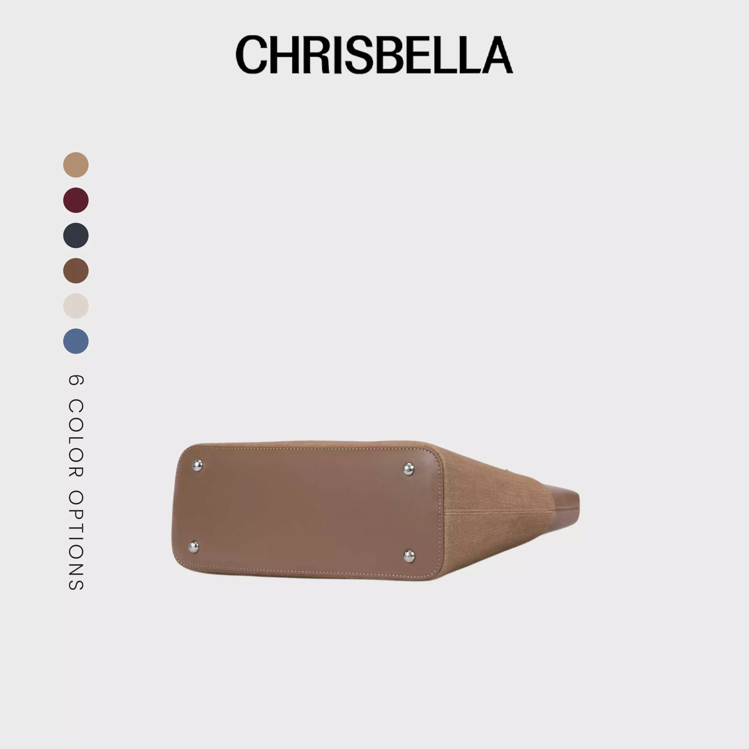 CHRISBELLA LENA WORK TOTE SET - KHAKI