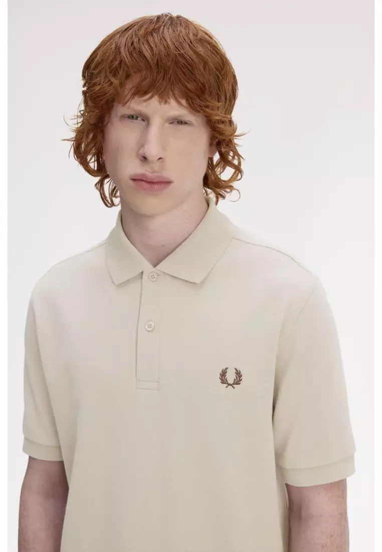 Fred Perry M6000 The Fred Perry Shirt (Warm Oat / Burnt Tobacco)