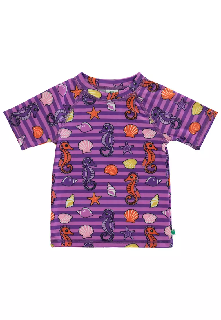 UV50 t-shirt for children with seahorses