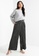 ck Calvin Klein black Architectural Printed Pleated Pants A74E2AA7E321E6GS_4