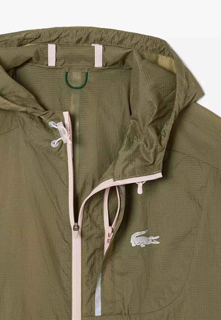 Lightweight Water-Repellent Hooded Jacket
