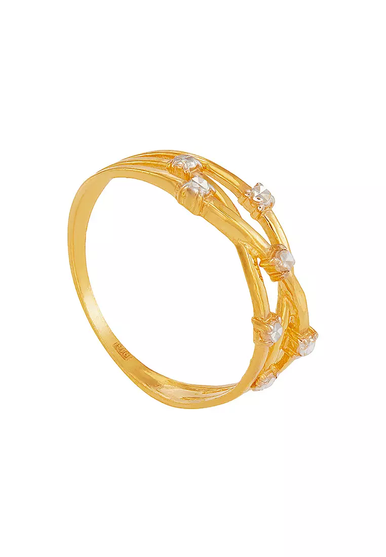 HABIB 916/22K Yellow and White Gold Ring 6200097YW