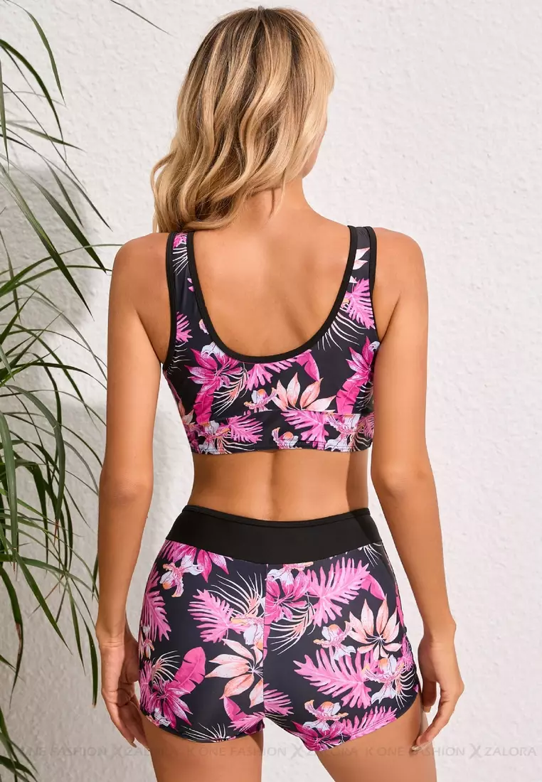(2pcs)Sexy Printed Bikini Swimsuit