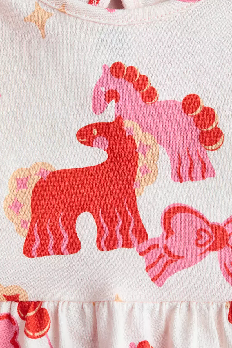 Printed cotton dress