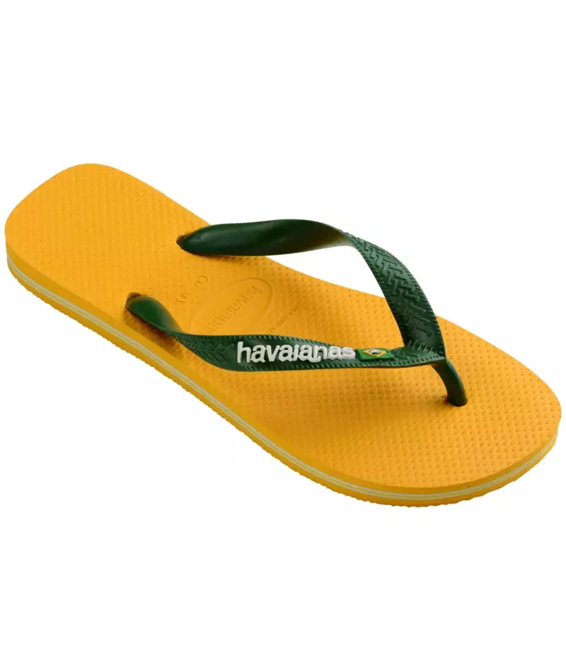 Havaianas Brasil Logo 1740-Pop Yellow - Sandal Pria