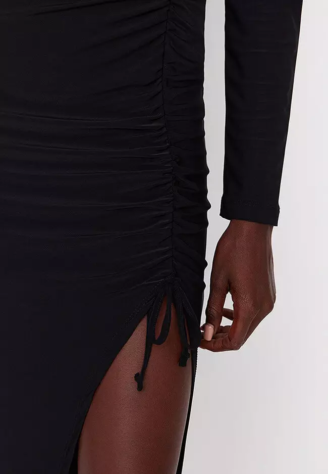Ruched Midi Dress