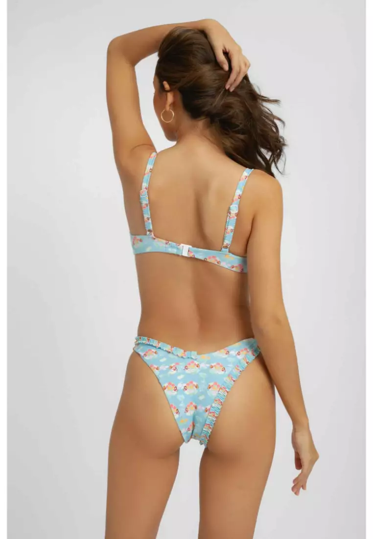 Amelia Frilled Underwire Bikini Top / Rodeo Bud