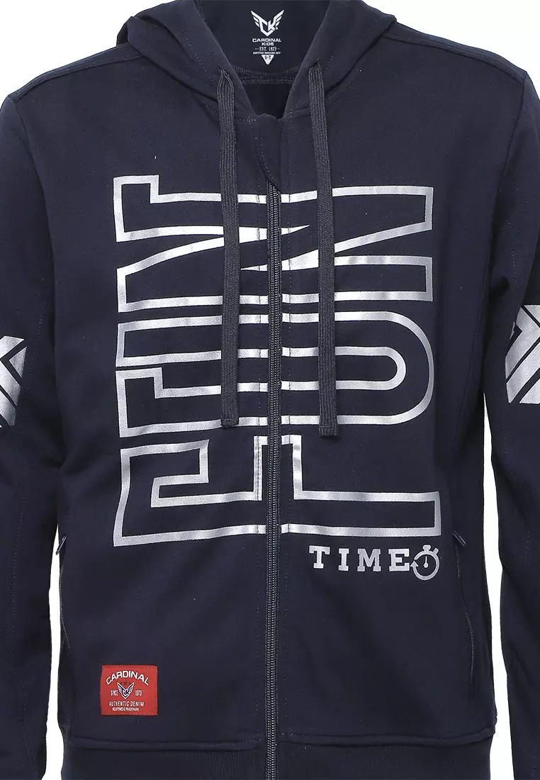 Jaket Hoodie Fun Time