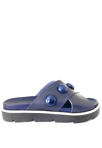 CERRUTI 1881 blue CERRUTI 1881® Ladies' Sandals - Blue - Made in Italy FFF79SHAFC925EGS_1