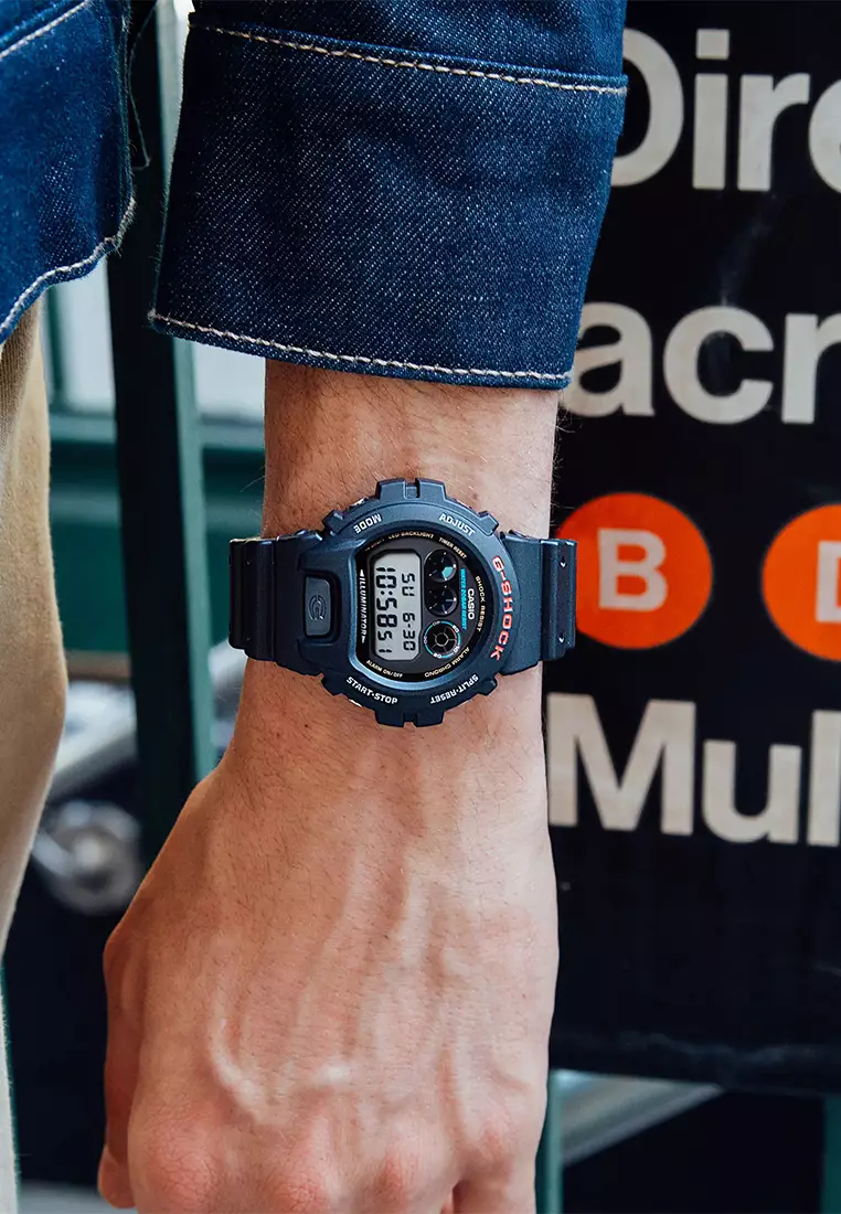 Casio G-Shock - Jam Tangan Digital Pria - Black Case Black Resin Strap - DW-6900U-1DG