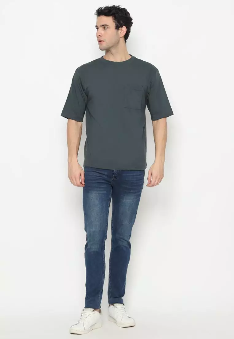 MATSUDA Kaos Oversize 20s Polos Pocket Mito