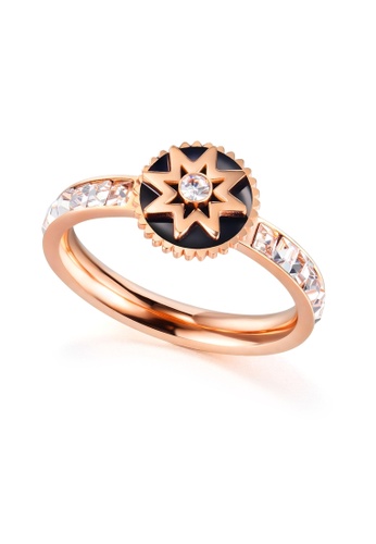 Air Jewellery gold Luxurious Eight-Pointed Star Ring In Rose Gold 0B384ACC88863BGS_1