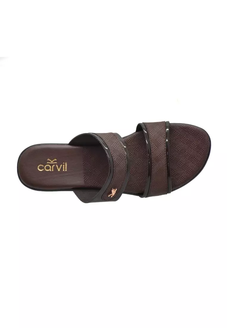 Carvil Sandal Wanita Elisa-02 L Dark Brown