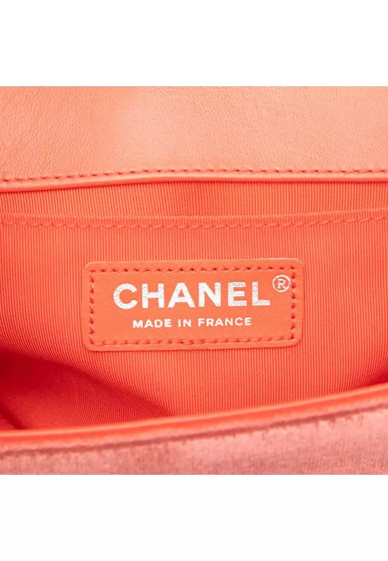 Pre-Loved Chanel Old Medium Quilted Velvet Boy Flap