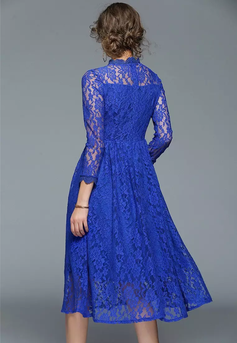 Elegant Lace Slim Cut Dress ZHY-405-609