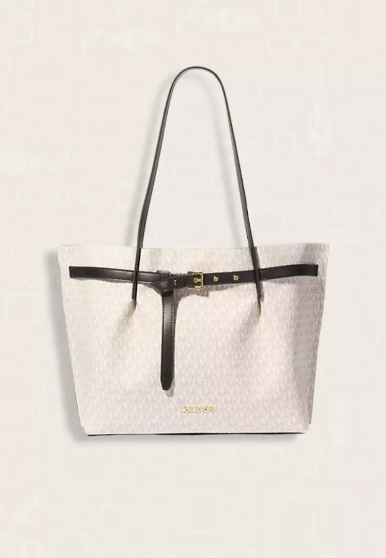 Mk Large Logo Tote Bag Michael Kors Tote Bags Michael Kors Emilia