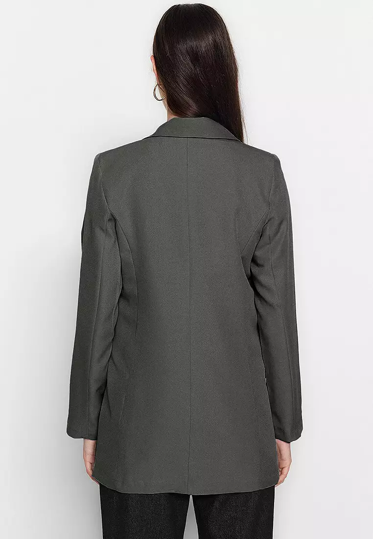 Double-Breasted Blazer Jacket