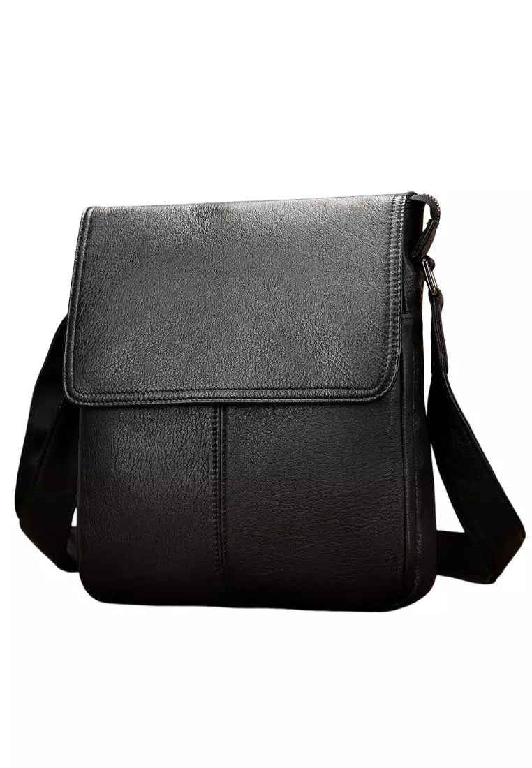 Buy Lara New Arrival Genuine Leather Men's Shoulder Bag Soft