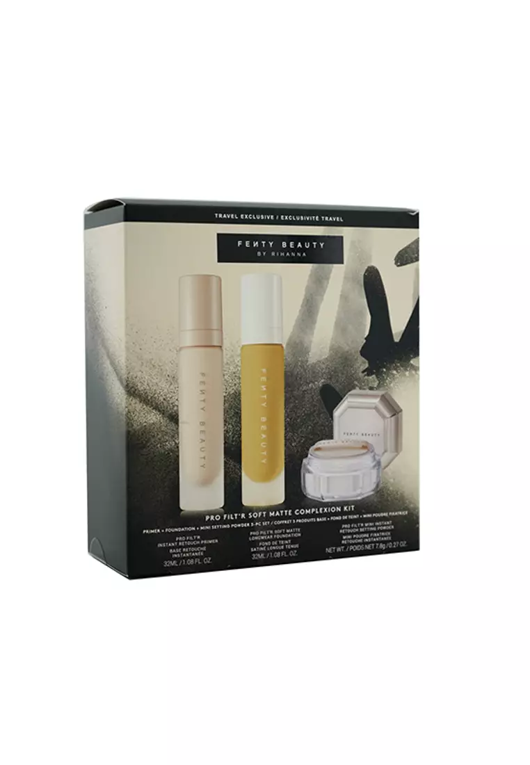 Pro Filt'r Soft Matte Complexion Kit: Foundation 32ml + Primer 32ml + Instant Retouch Setting Powder 7.8g - # 190 3pcs