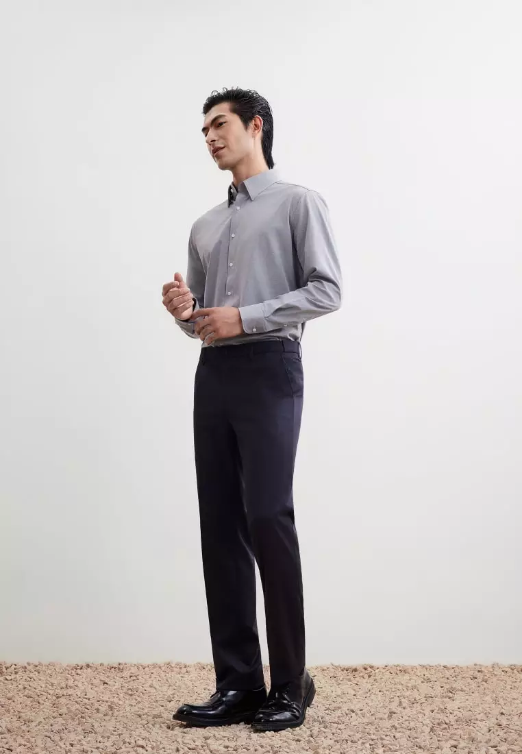 G2000 Non-Iron Dry Stretch Smart Fit Diamond Semi Solid Shirt