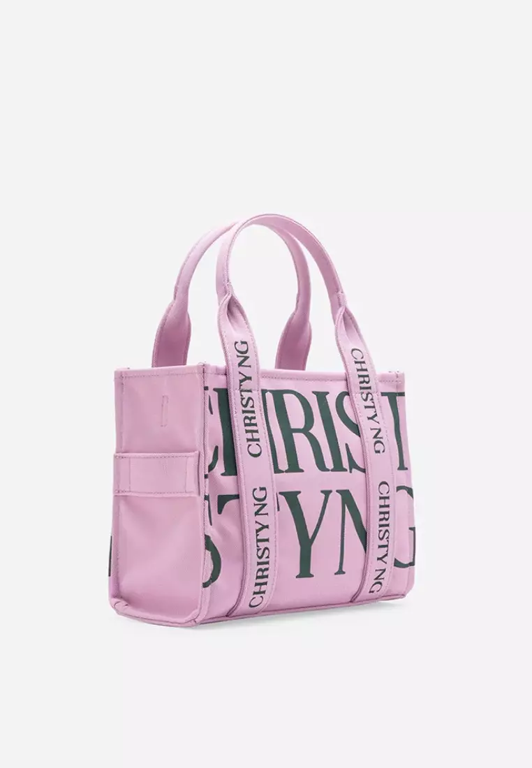 Tokyo Mini Print Tote Bag Pink