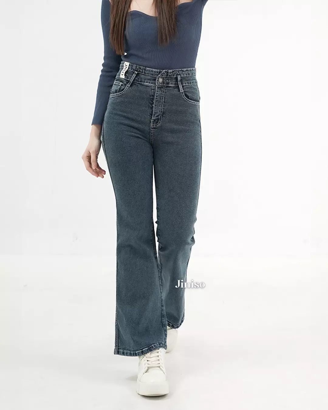 Ultra Highwaist Cutbray Stretch Jeans 619 HANGOUT
