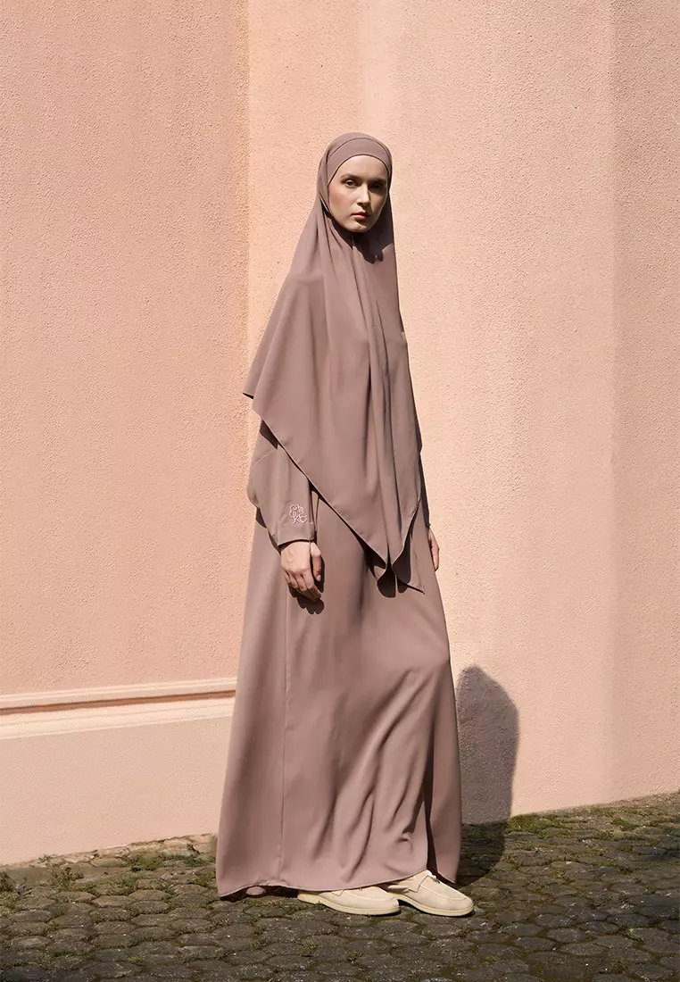 Kami Akifa Plain Abaya Mauve
