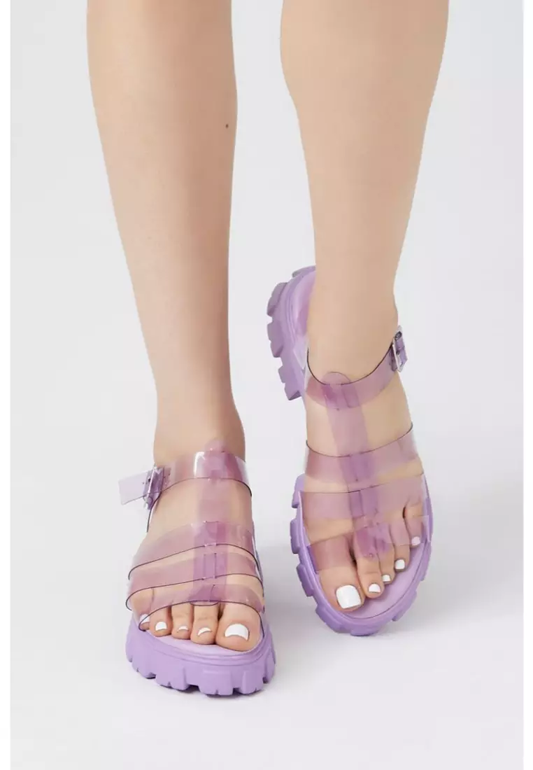 Transparent Caged Jelly Sandals