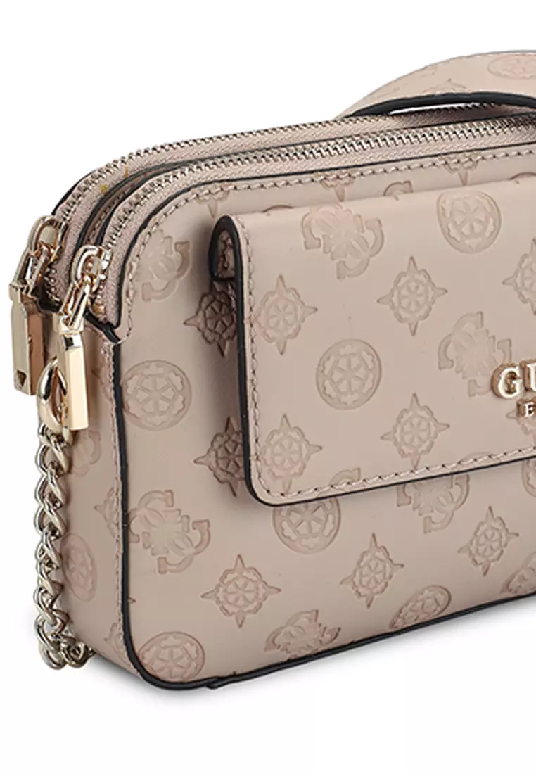 Buy Guess Sirrah Double Zip Crossbody Bag Online | ZALORA Malaysia