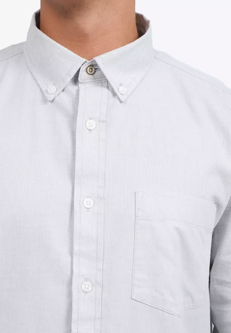 Long Sleeve Micro Stripe Shirt