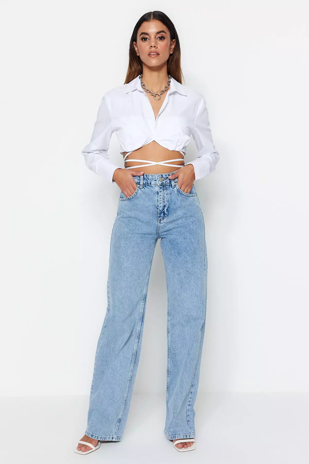 High Waist Wide Leg Jeans