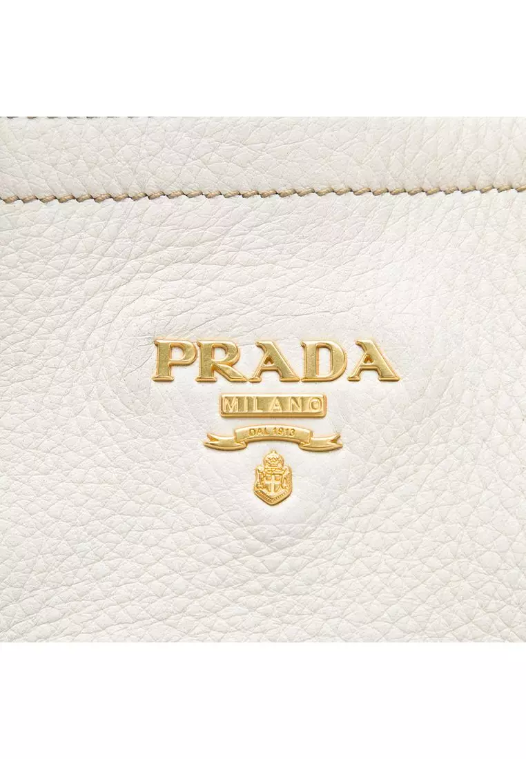 Pre-Loved Prada Vitello Daino Convertible Tote