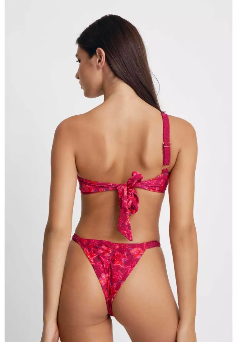 Giana Ruched Cheeky Bikini Bottoms / Stargazer