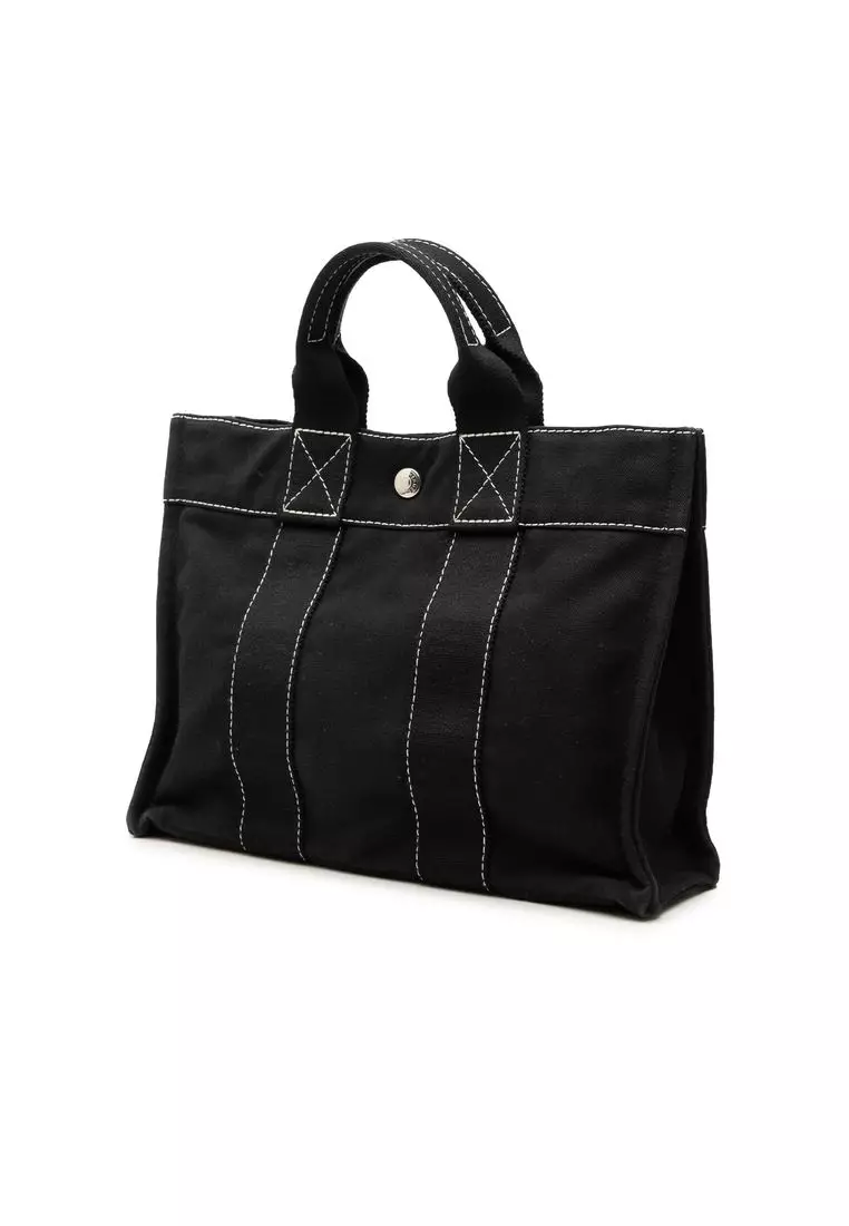 Pre-Loved Hermès Canvas Fourre Tout Pm