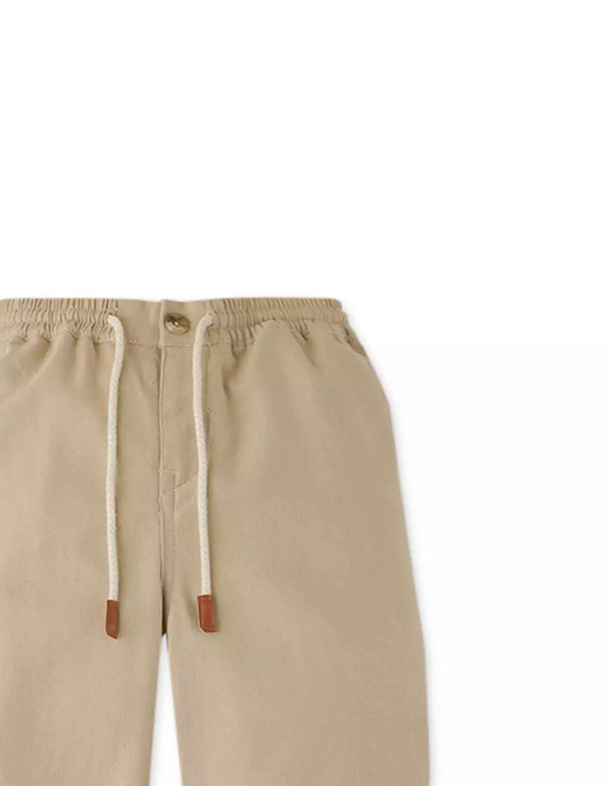 Gingersnaps Amalfi Crush Pants Beige - Celana Panjang Anak Laki (Krem)