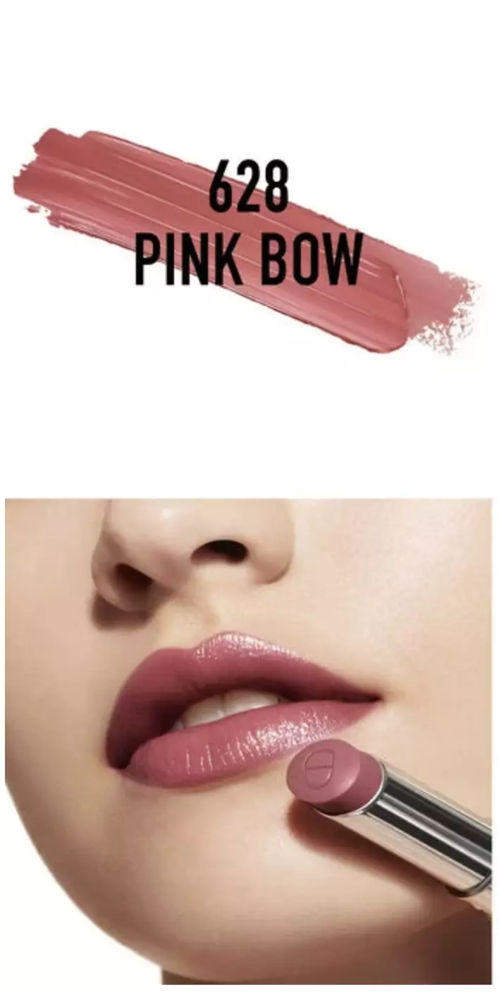 Dior Addict Refillable Shine Lipstick Refill + Dior Pink Oblique Case - 628 Pink Bow