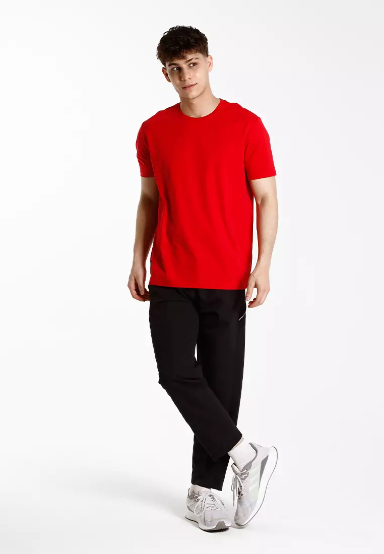 Forest Plus Size T Shirt Men 100% Cotton Soft Unisex Round Neck Big Size Plain Tee | PL23585-51Red